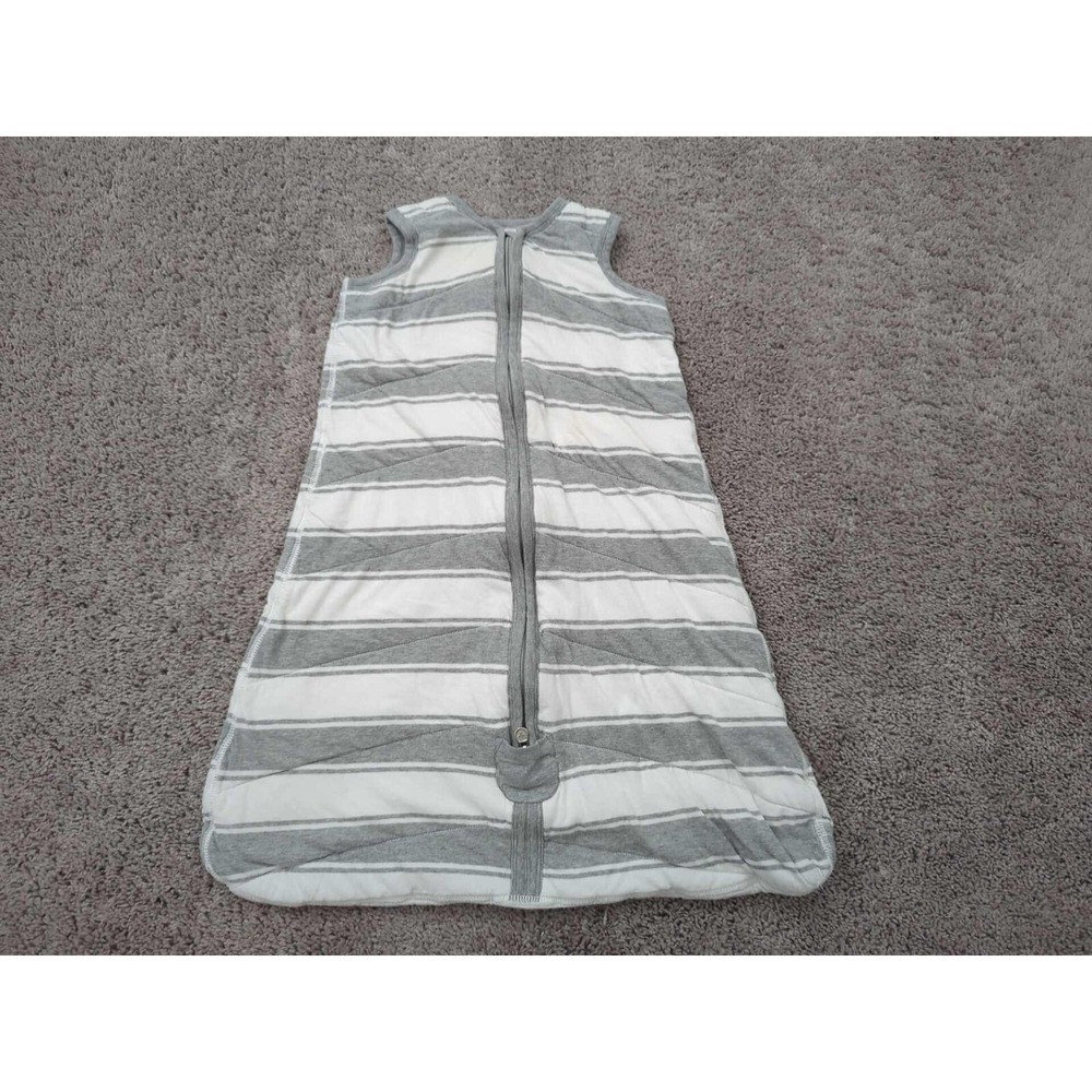 Burt's Bees Blanket Baby Medium 6-12‎ Months Grey Striped Beekeeper Wearable
